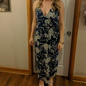 Lush Midi faux wrap dress
